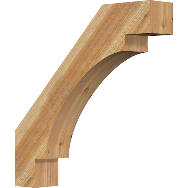 Ekena Millwork 6"W x 32"D x 32"H Merced Rough Sawn Knee Brace, Western Red Cedar BRC06X32X32MRC00RWR - main